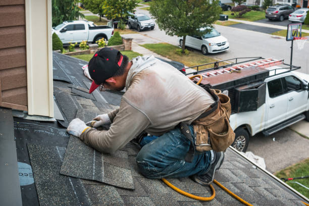Professional Flat Roof Repair technician working in Seven Mile, OH